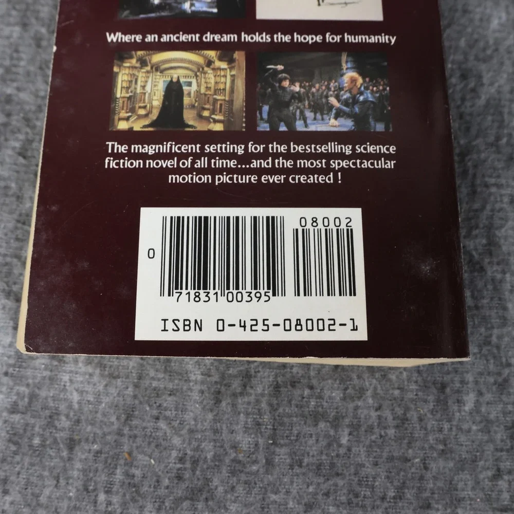 Vintage Dune Frank Herbert Black PB Sci-Fi Novel Berkley 1984 USA Movie Tie-In
